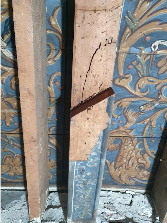 Beschilderde plafonds, Leliegracht 35, Amsterdam