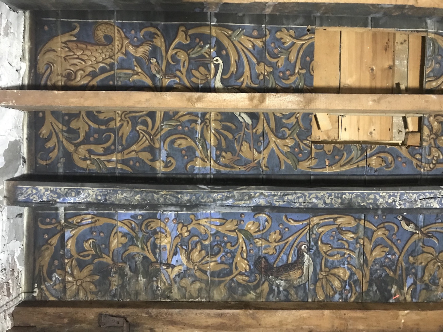 Beschilderde plafonds, Leliegracht 35, Amsterdam